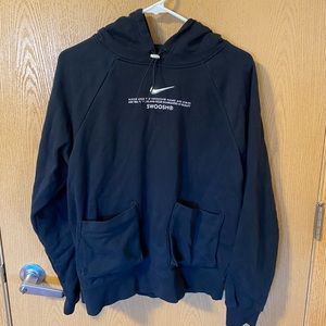 Women’s Nike Black Cropped Hoodie